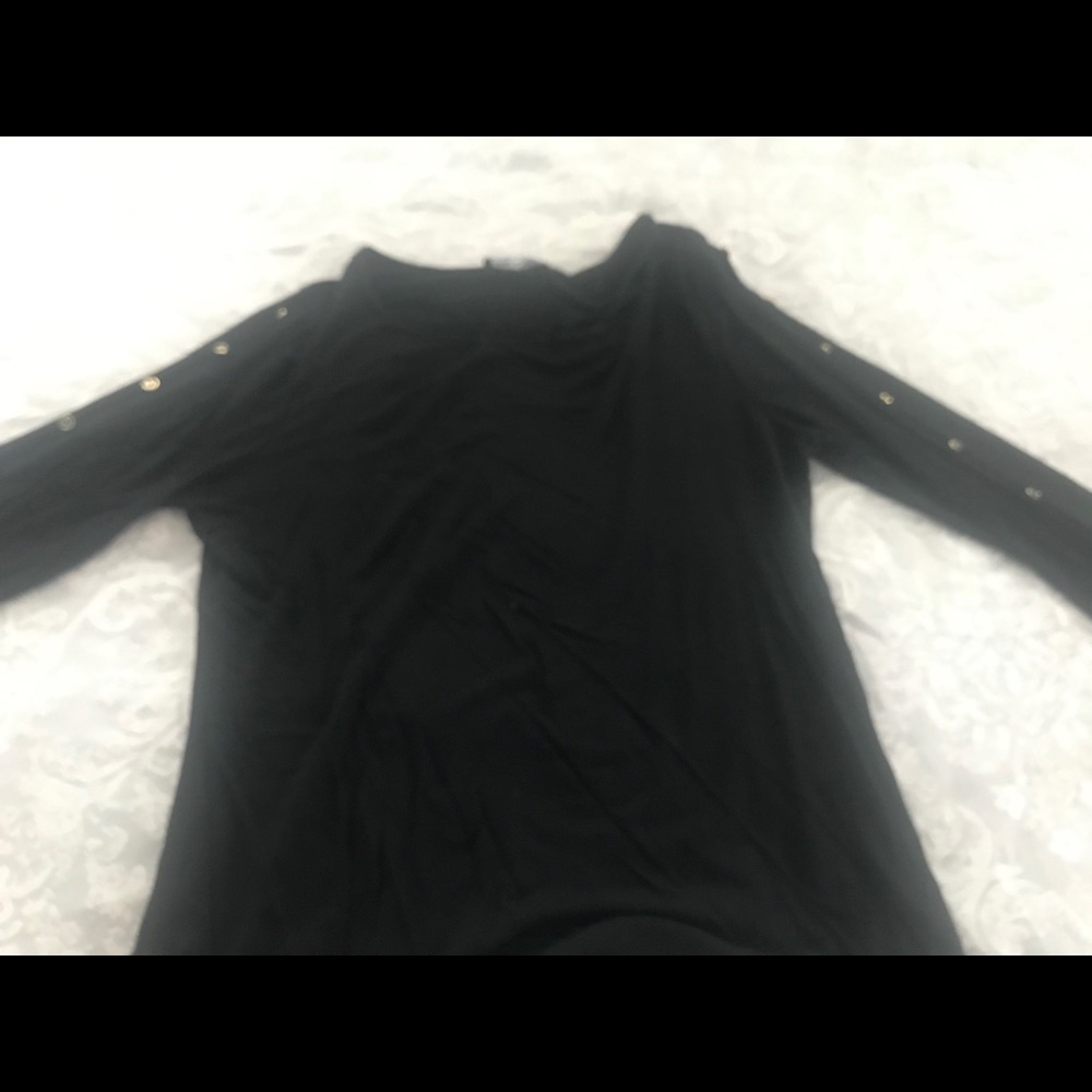 SOLD.  blouse with gold stones on the inside